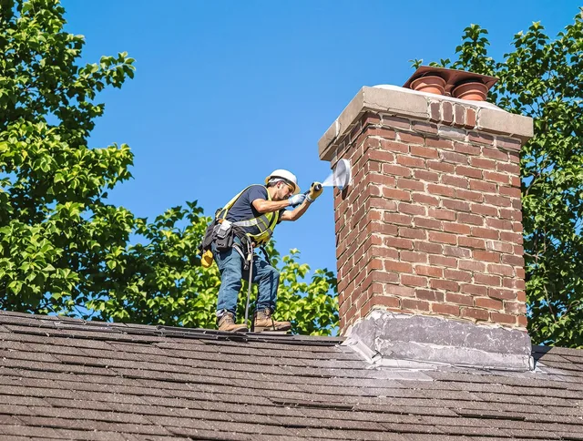 Lake Wylie Chimney Sweep performing an inspection with advanced tools in Lake Wylie, SC