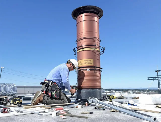Installed chimney liner by Lake Wylie Chimney Sweep in Lake Wylie, SC
