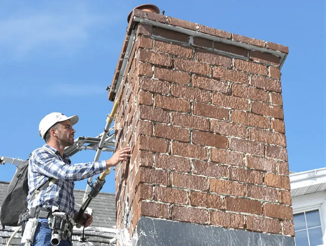 Brickwork for a chimney rebuild by Lake Wylie Chimney Sweep in Lake Wylie, SC