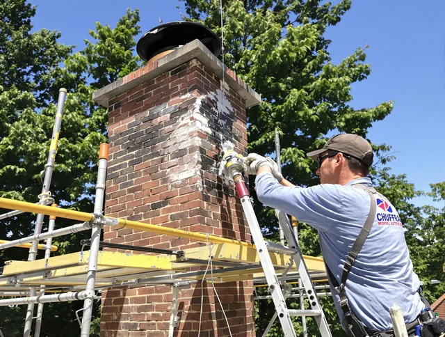 Structural chimney repair by Lake Wylie Chimney Sweep in Lake Wylie, SC