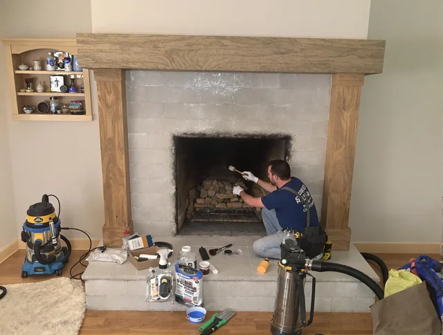 Detailed creosote removal process by Lake Wylie Chimney Sweep in Lake Wylie, SC