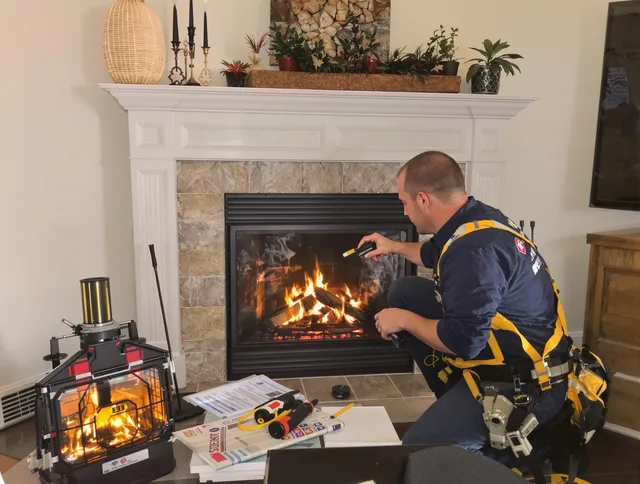 Safety-focused fireplace inspection by Lake Wylie Chimney Sweep in Lake Wylie, SC